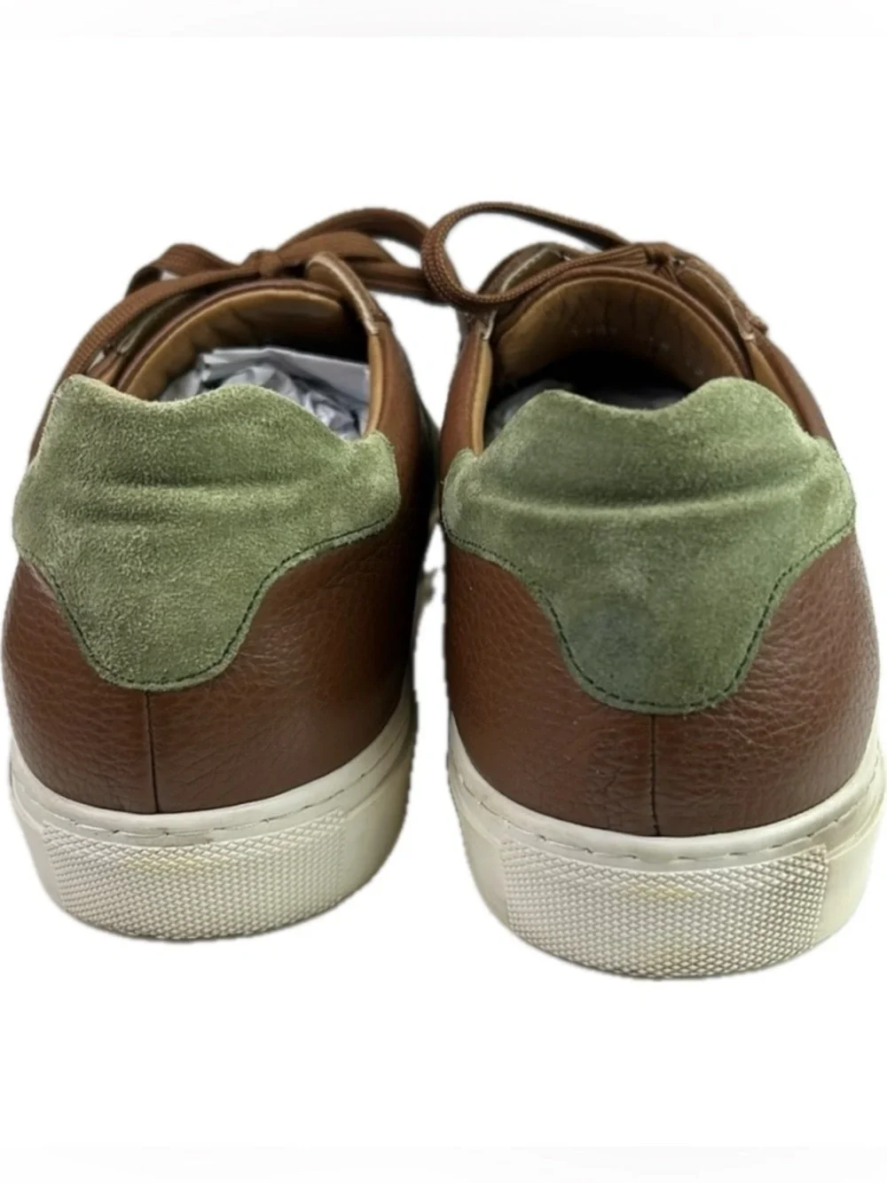 Luxurious VellaPais Duboce  Brown Men’s Leather Sneakers Sz 12 Made in Turkey